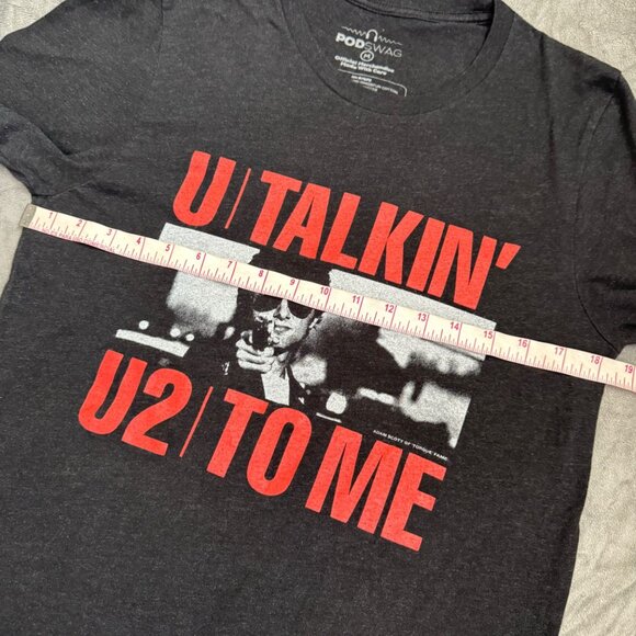 U Talkin U2 To Me Graphic Tee Shirt Podswag Official Merchandise Black - Picture 2 of 8